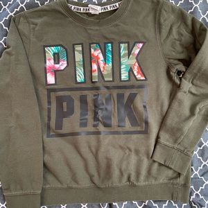 PINK crew neck sweatshirt